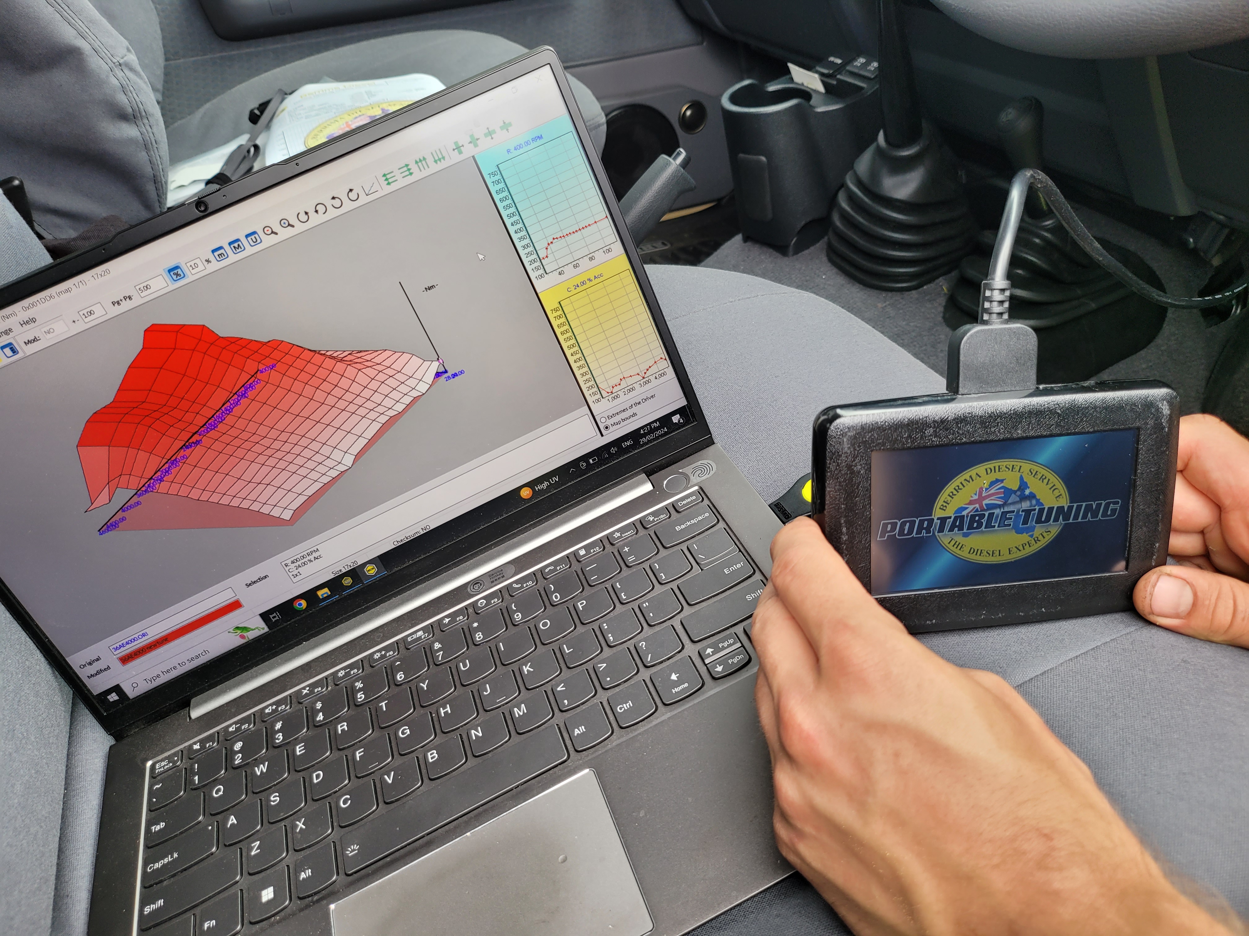 Berrima Diesel ECU tuning via the phone app