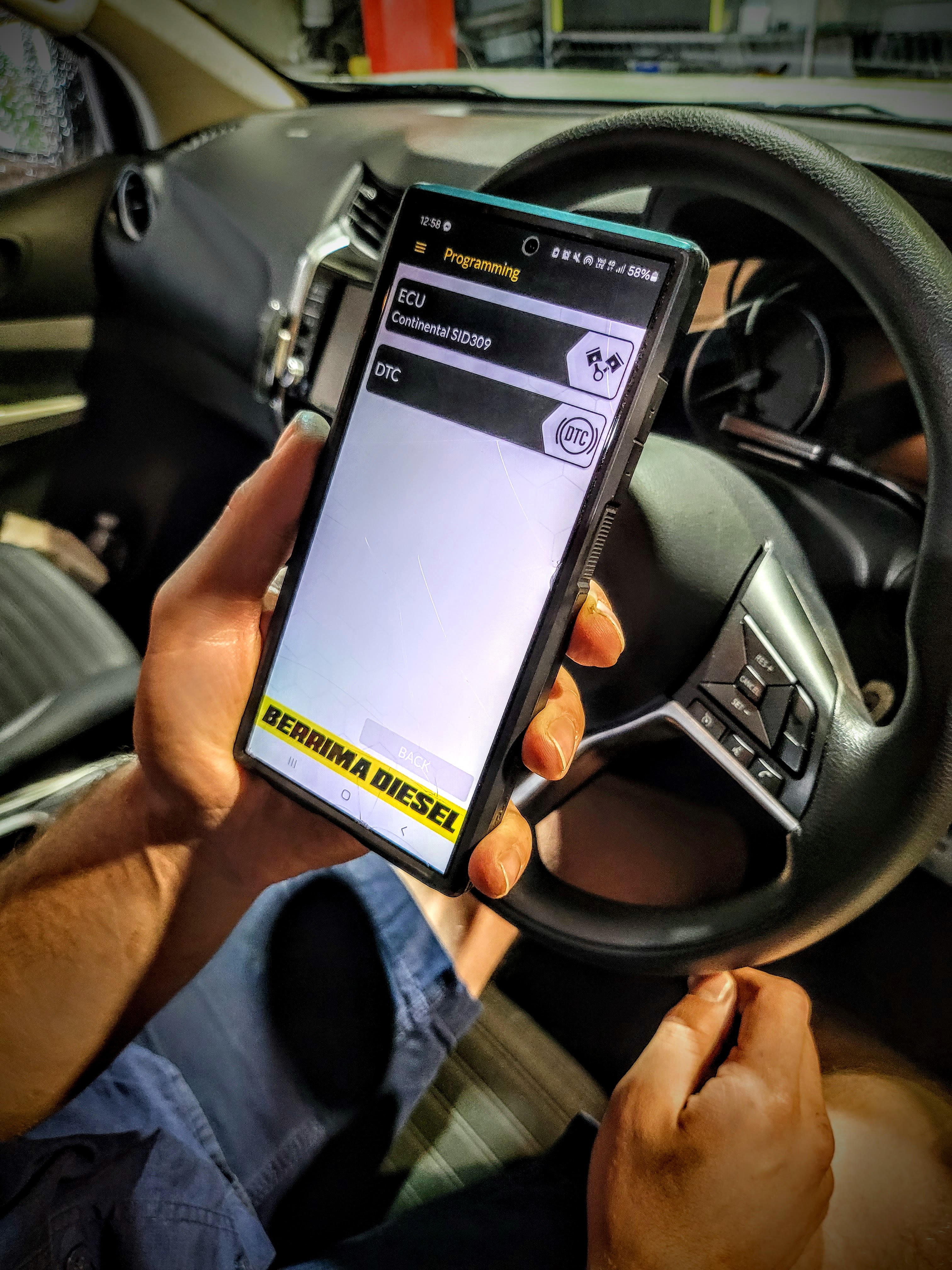 Berrima Diesel Phone App Tuning — OBDII device and smartphone app